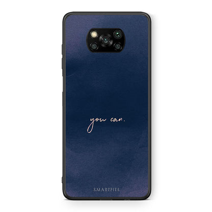 Θήκη Xiaomi Poco X3 You Can από τη Smartfits με σχέδιο στο πίσω μέρος και μαύρο περίβλημα | Xiaomi Poco X3 You Can case with colorful back and black bezels