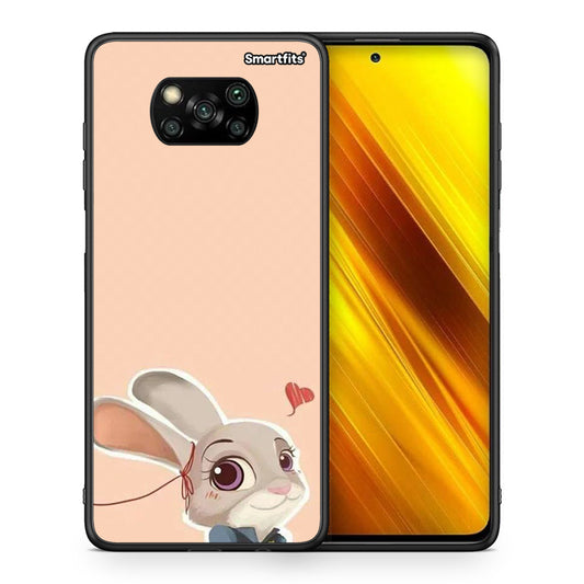 Θήκη Xiaomi Poco X3 Nick Wilde And Judy Hopps Love 2 από τη Smartfits με σχέδιο στο πίσω μέρος και μαύρο περίβλημα | Xiaomi Poco X3 Nick Wilde And Judy Hopps Love 2 case with colorful back and black bezels