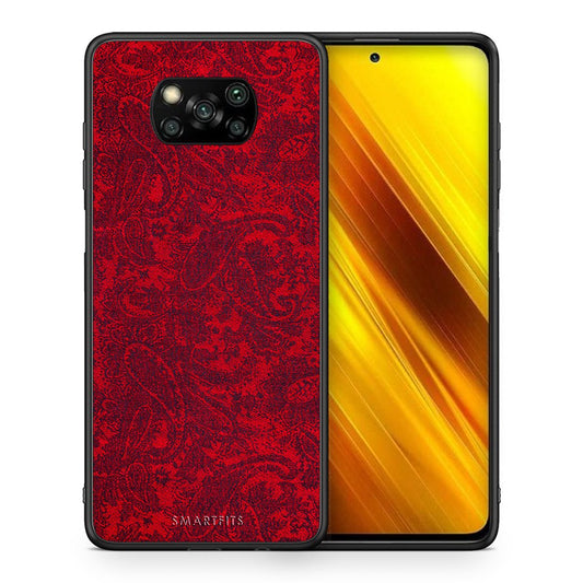 Θήκη Xiaomi Poco X3 Paisley Cashmere από τη Smartfits με σχέδιο στο πίσω μέρος και μαύρο περίβλημα | Xiaomi Poco X3 Paisley Cashmere case with colorful back and black bezels