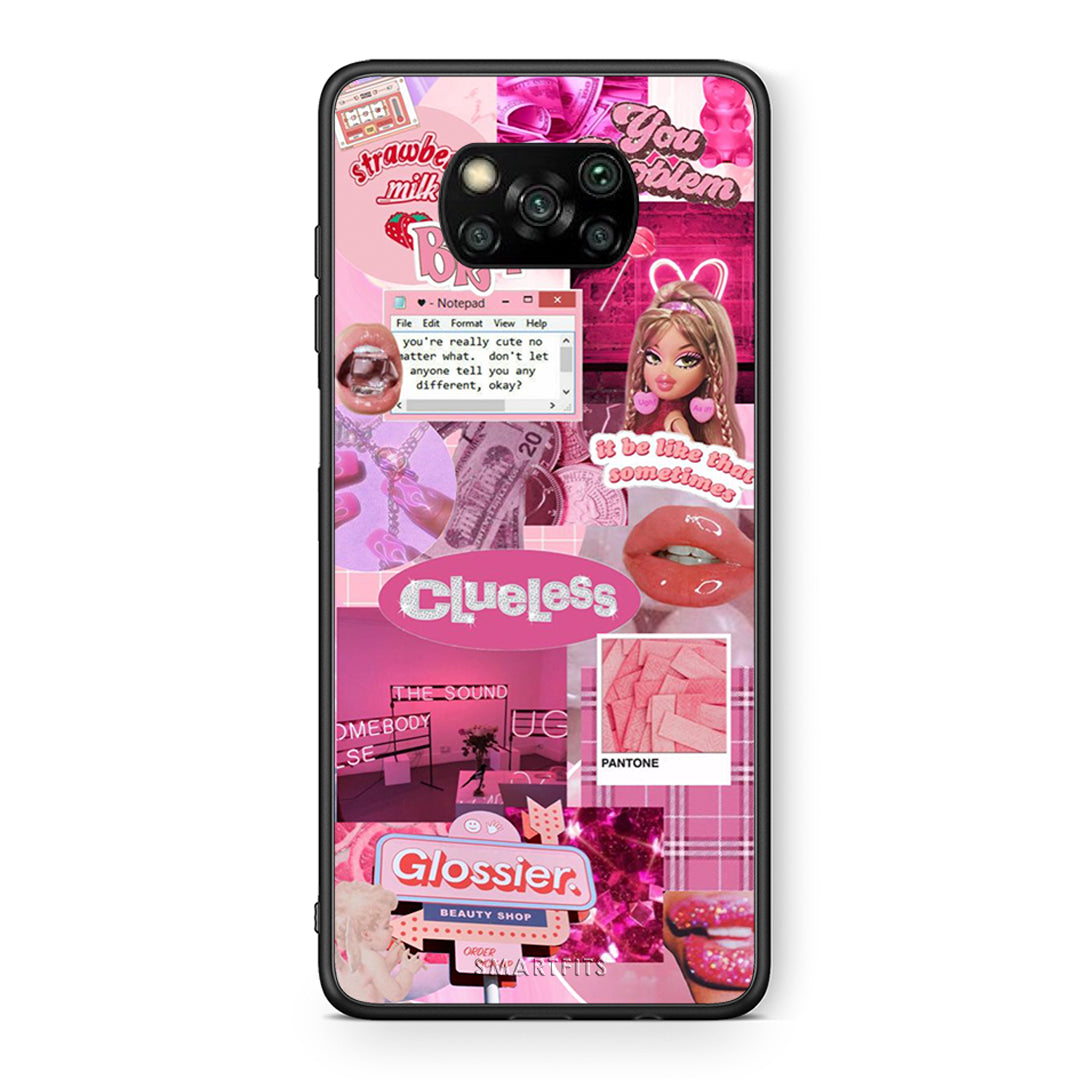 Θήκη Αγίου Βαλεντίνου Xiaomi Poco X3 Pink Love από τη Smartfits με σχέδιο στο πίσω μέρος και μαύρο περίβλημα | Xiaomi Poco X3 Pink Love case with colorful back and black bezels