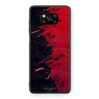 Θήκη Αγίου Βαλεντίνου Xiaomi Poco X3 Red Paint από τη Smartfits με σχέδιο στο πίσω μέρος και μαύρο περίβλημα | Xiaomi Poco X3 Red Paint case with colorful back and black bezels
