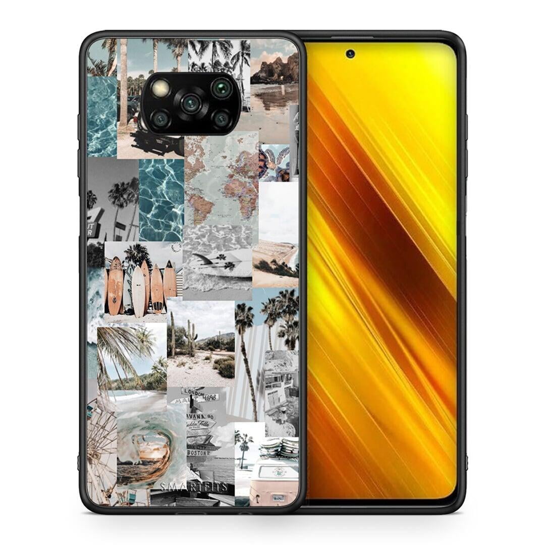 Θήκη Xiaomi Poco X3 Retro Beach Life από τη Smartfits με σχέδιο στο πίσω μέρος και μαύρο περίβλημα | Xiaomi Poco X3 Retro Beach Life case with colorful back and black bezels