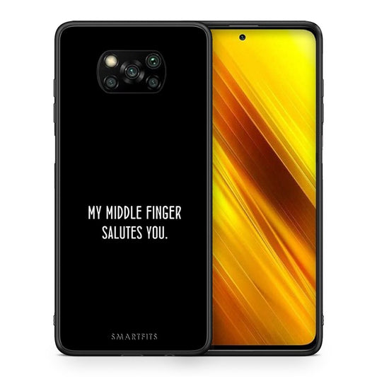 Θήκη Xiaomi Poco X3 Salute από τη Smartfits με σχέδιο στο πίσω μέρος και μαύρο περίβλημα | Xiaomi Poco X3 Salute case with colorful back and black bezels