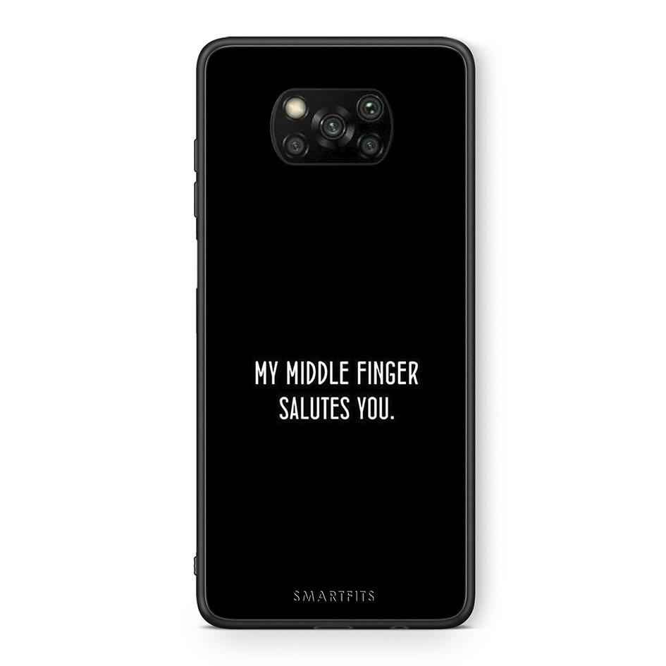 Θήκη Xiaomi Poco X3 Salute από τη Smartfits με σχέδιο στο πίσω μέρος και μαύρο περίβλημα | Xiaomi Poco X3 Salute case with colorful back and black bezels