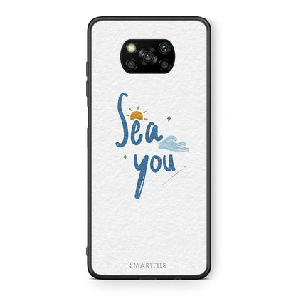 Θήκη Xiaomi Poco X3 Sea You από τη Smartfits με σχέδιο στο πίσω μέρος και μαύρο περίβλημα | Xiaomi Poco X3 Sea You case with colorful back and black bezels