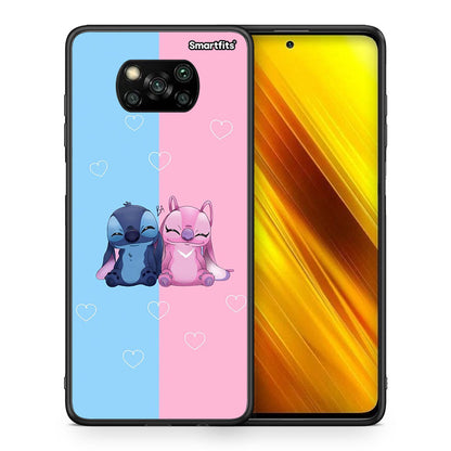 Θήκη Xiaomi Poco X3 Stitch And Angel από τη Smartfits με σχέδιο στο πίσω μέρος και μαύρο περίβλημα | Xiaomi Poco X3 Stitch And Angel case with colorful back and black bezels