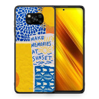 Thumbnail for Θήκη Xiaomi Poco X3 Sunset Memories από τη Smartfits με σχέδιο στο πίσω μέρος και μαύρο περίβλημα | Xiaomi Poco X3 Sunset Memories case with colorful back and black bezels