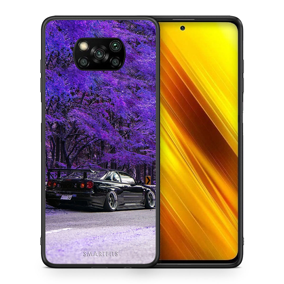 Θήκη Αγίου Βαλεντίνου Xiaomi Poco X3 Super Car από τη Smartfits με σχέδιο στο πίσω μέρος και μαύρο περίβλημα | Xiaomi Poco X3 Super Car case with colorful back and black bezels