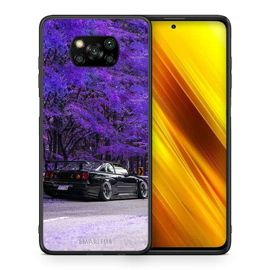 Θήκη Αγίου Βαλεντίνου Xiaomi Poco X3 Super Car από τη Smartfits με σχέδιο στο πίσω μέρος και μαύρο περίβλημα | Xiaomi Poco X3 Super Car case with colorful back and black bezels