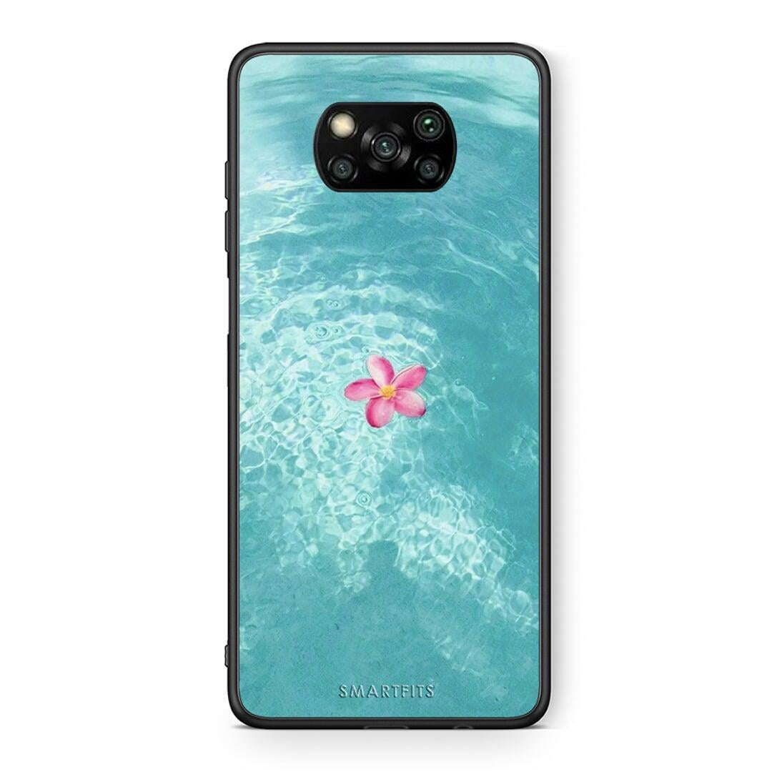 Θήκη Xiaomi Poco X3 Water Flower από τη Smartfits με σχέδιο στο πίσω μέρος και μαύρο περίβλημα | Xiaomi Poco X3 Water Flower case with colorful back and black bezels