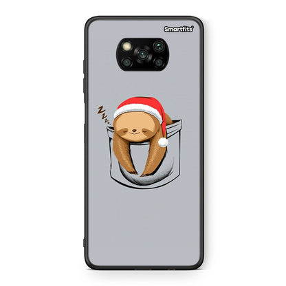 Θήκη Xiaomi Poco X3 Xmas Zzzz από τη Smartfits με σχέδιο στο πίσω μέρος και μαύρο περίβλημα | Xiaomi Poco X3 Xmas Zzzz case with colorful back and black bezels