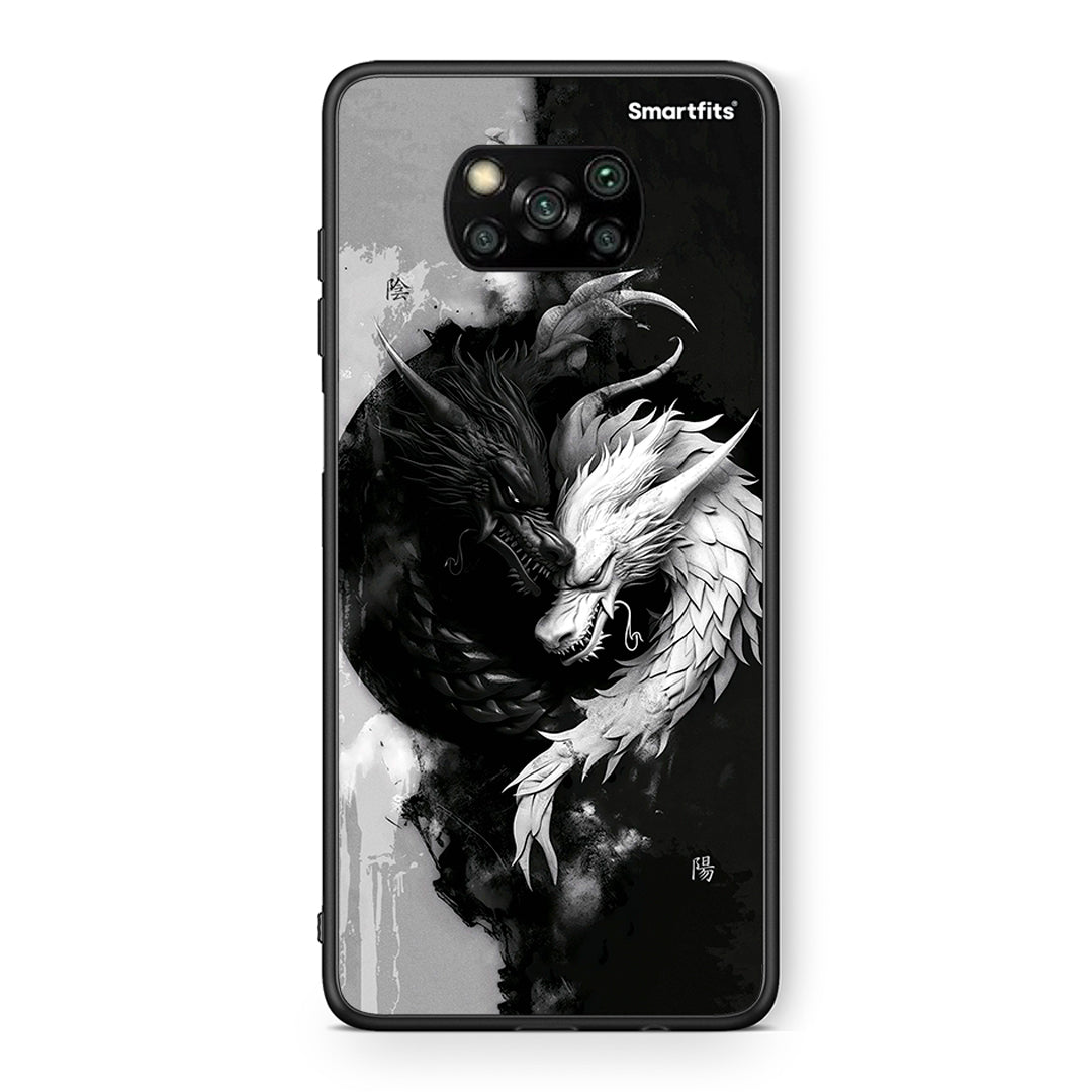 Θήκη Xiaomi Poco X3 Yin Yang από τη Smartfits με σχέδιο στο πίσω μέρος και μαύρο περίβλημα | Xiaomi Poco X3 Yin Yang case with colorful back and black bezels