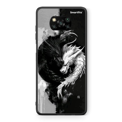 Θήκη Xiaomi Poco X3 Yin Yang από τη Smartfits με σχέδιο στο πίσω μέρος και μαύρο περίβλημα | Xiaomi Poco X3 Yin Yang case with colorful back and black bezels