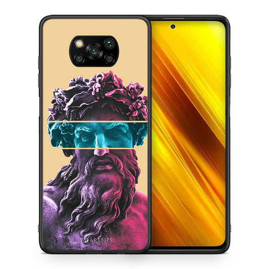 Θήκη Αγίου Βαλεντίνου Xiaomi Poco X3 Zeus Art από τη Smartfits με σχέδιο στο πίσω μέρος και μαύρο περίβλημα | Xiaomi Poco X3 Zeus Art case with colorful back and black bezels