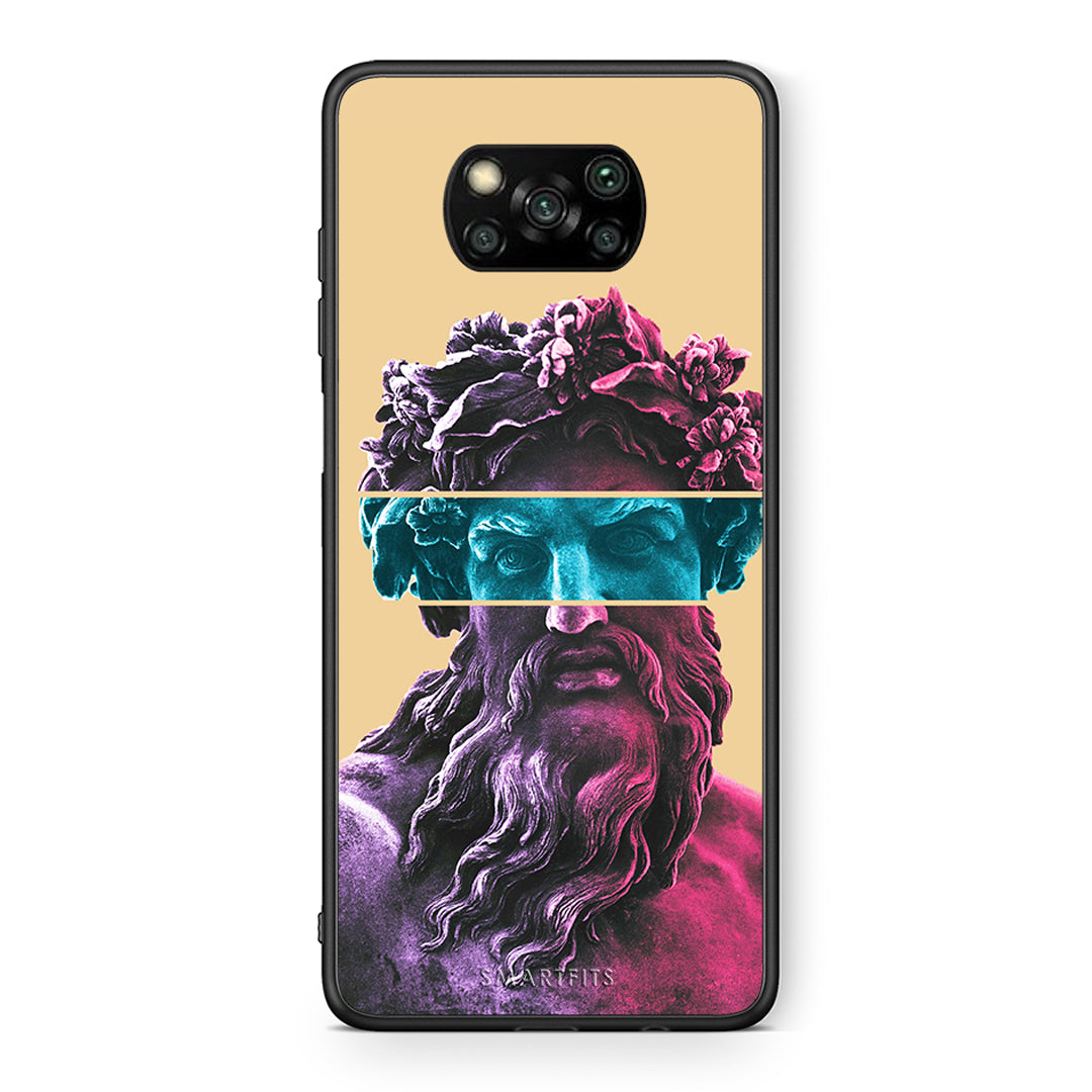 Θήκη Αγίου Βαλεντίνου Xiaomi Poco X3 Zeus Art από τη Smartfits με σχέδιο στο πίσω μέρος και μαύρο περίβλημα | Xiaomi Poco X3 Zeus Art case with colorful back and black bezels