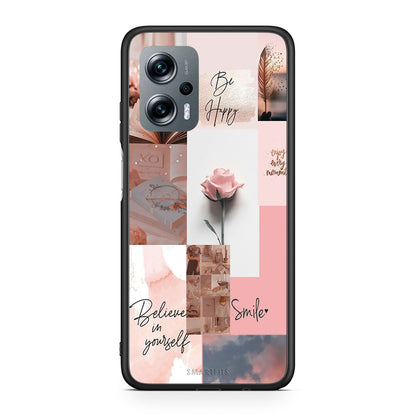 Xiaomi Poco X4 GT Aesthetic Collage θήκη από τη Smartfits με σχέδιο στο πίσω μέρος και μαύρο περίβλημα | Smartphone case with colorful back and black bezels by Smartfits