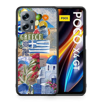Thumbnail for Θήκη Xiaomi Poco X4 GT All Greek από τη Smartfits με σχέδιο στο πίσω μέρος και μαύρο περίβλημα | Xiaomi Poco X4 GT All Greek case with colorful back and black bezels