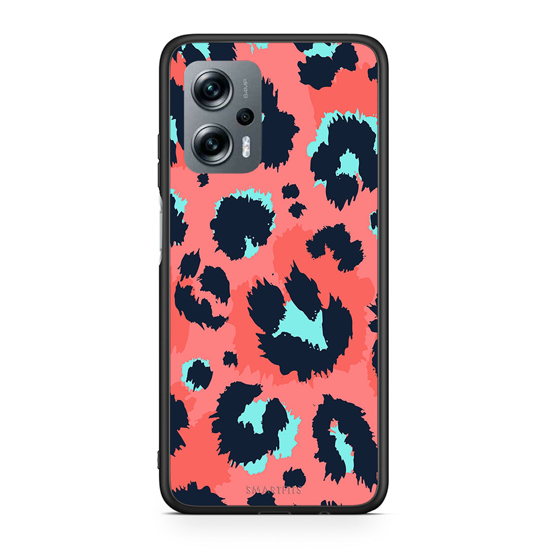 22 - Xiaomi Poco X4 GT Pink Leopard Animal case, cover, bumper