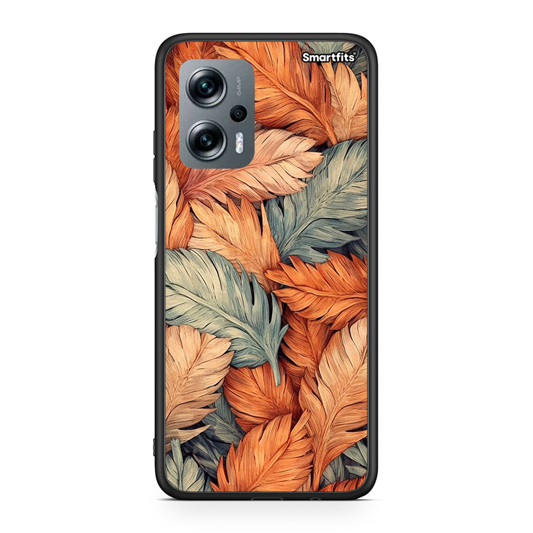Xiaomi Poco X4 GT Autumn Leaves θήκη από τη Smartfits με σχέδιο στο πίσω μέρος και μαύρο περίβλημα | Smartphone case with colorful back and black bezels by Smartfits