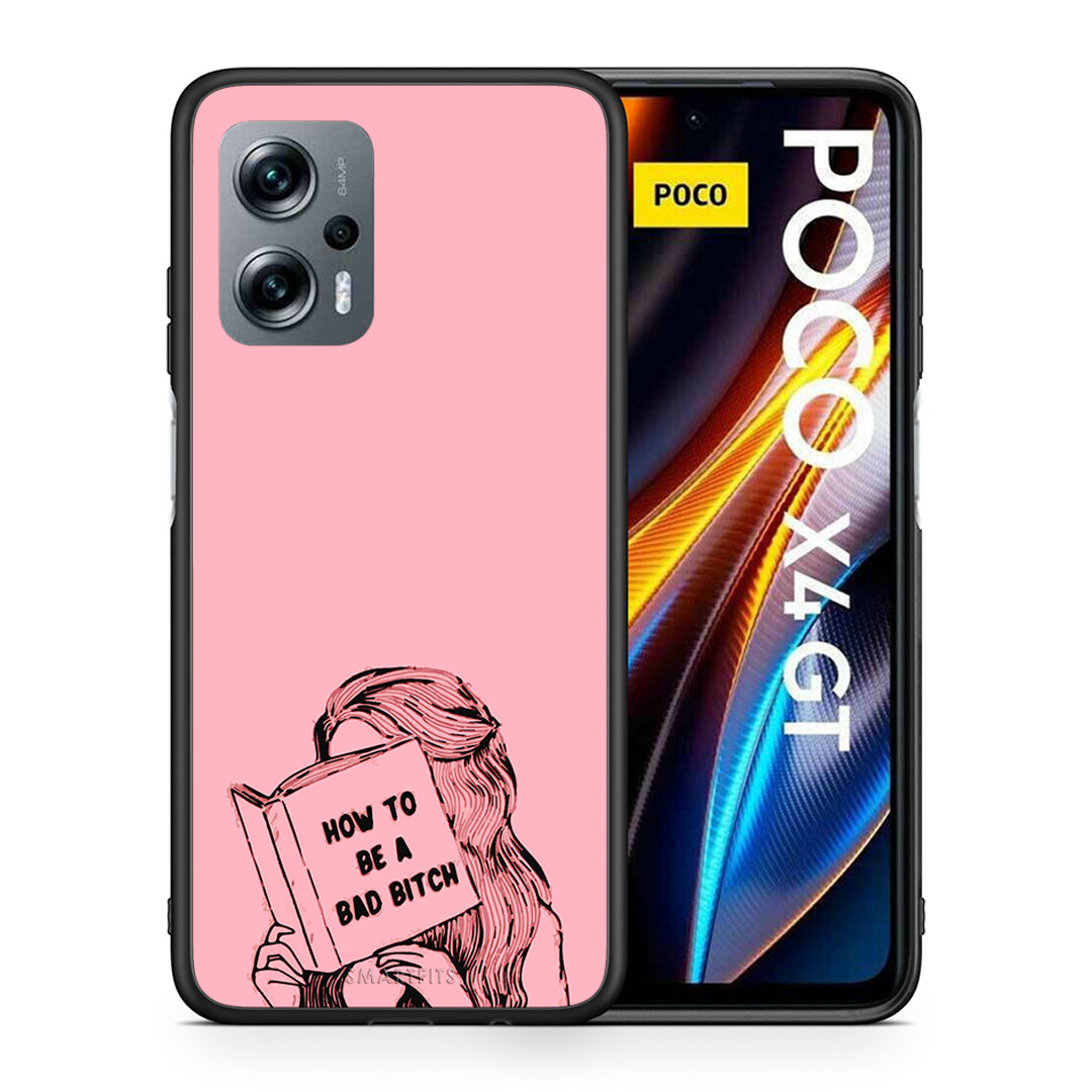 Θήκη Xiaomi Poco X4 GT Bad Bitch από τη Smartfits με σχέδιο στο πίσω μέρος και μαύρο περίβλημα | Xiaomi Poco X4 GT Bad Bitch case with colorful back and black bezels