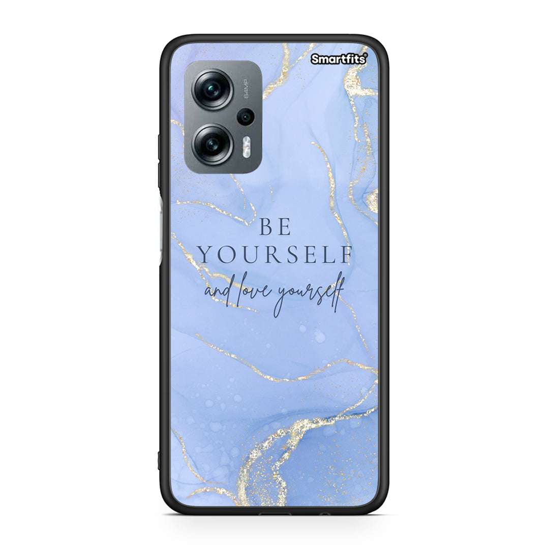 Xiaomi Poco X4 GT Be Yourself θήκη από τη Smartfits με σχέδιο στο πίσω μέρος και μαύρο περίβλημα | Smartphone case with colorful back and black bezels by Smartfits