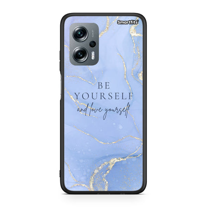 Xiaomi Poco X4 GT Be Yourself θήκη από τη Smartfits με σχέδιο στο πίσω μέρος και μαύρο περίβλημα | Smartphone case with colorful back and black bezels by Smartfits
