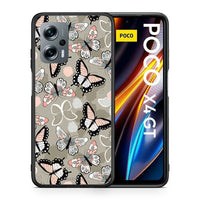 Thumbnail for Θήκη Xiaomi Poco X4 GT Butterflies Boho από τη Smartfits με σχέδιο στο πίσω μέρος και μαύρο περίβλημα | Xiaomi Poco X4 GT Butterflies Boho case with colorful back and black bezels