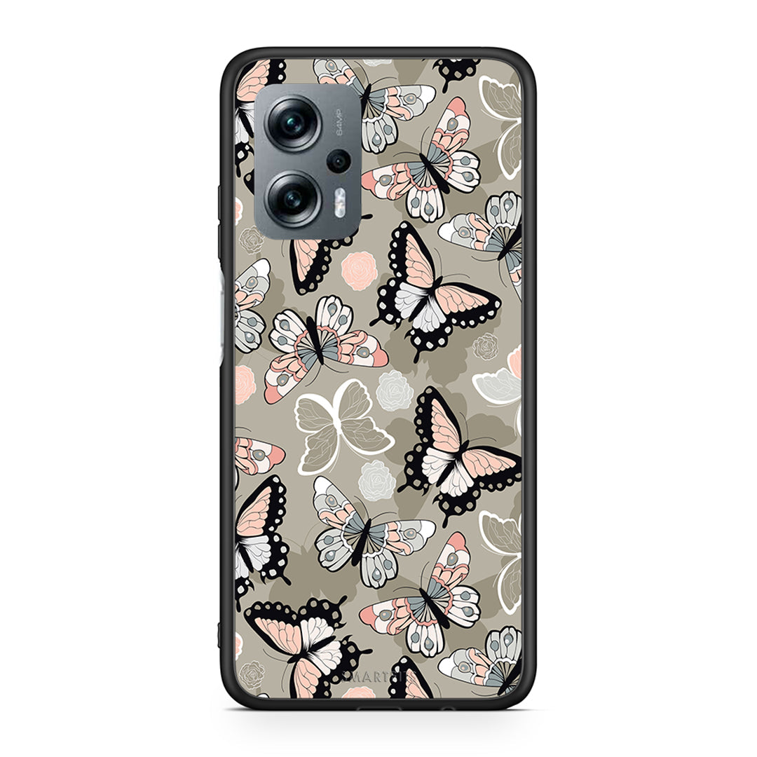 135 - Xiaomi Poco X4 GT Butterflies Boho case, cover, bumper