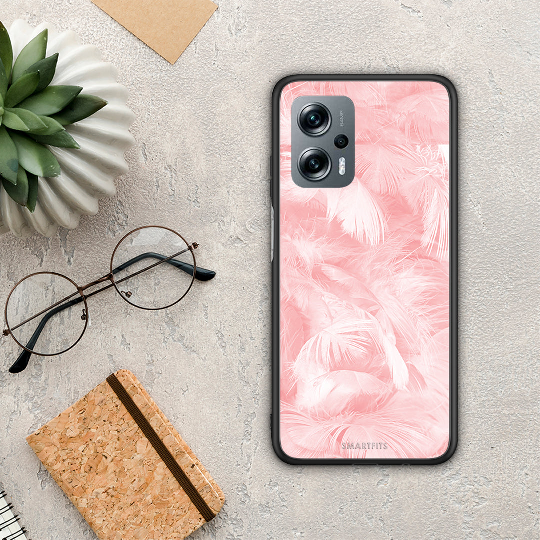 Boho Pink Feather - Xiaomi Poco X4 GT θήκη