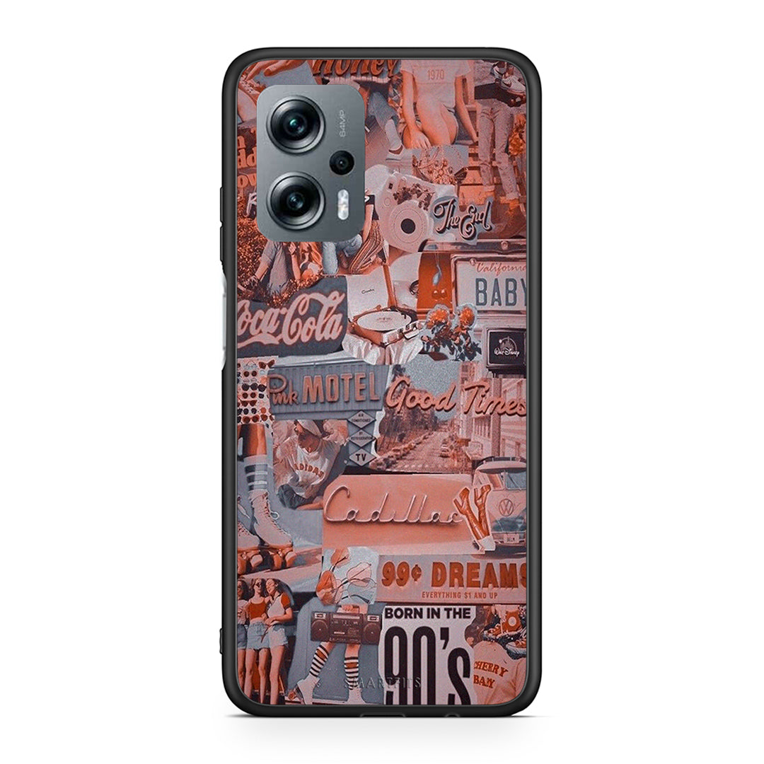 Xiaomi Poco X4 GT Born In 90s θήκη από τη Smartfits με σχέδιο στο πίσω μέρος και μαύρο περίβλημα | Smartphone case with colorful back and black bezels by Smartfits