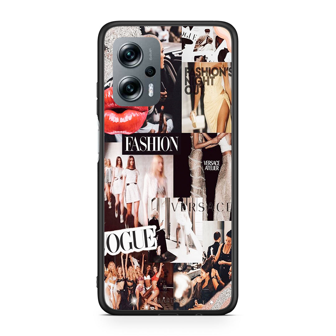 Xiaomi Poco X4 GT Collage Fashion Θήκη Αγίου Βαλεντίνου από τη Smartfits με σχέδιο στο πίσω μέρος και μαύρο περίβλημα | Smartphone case with colorful back and black bezels by Smartfits