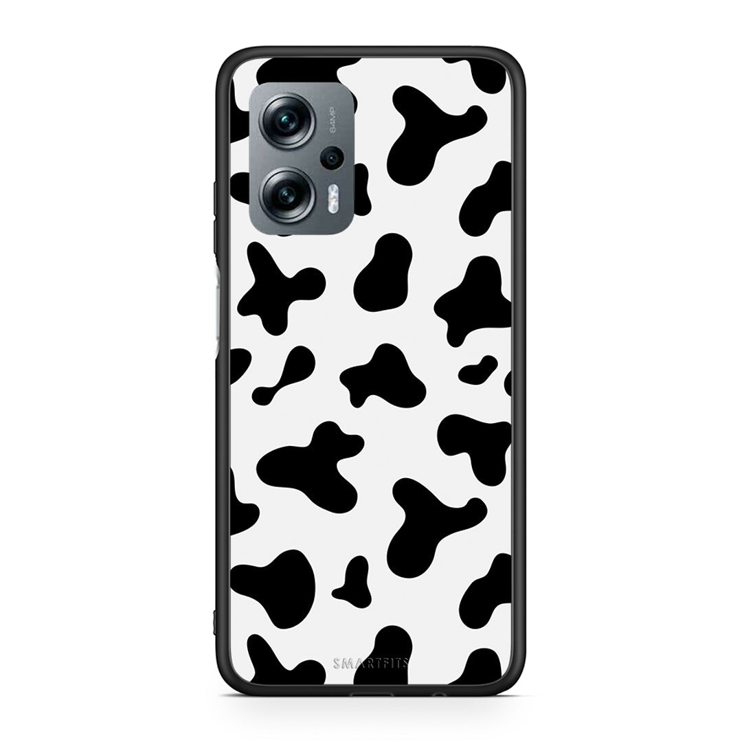 Xiaomi Poco X4 GT Cow Print θήκη από τη Smartfits με σχέδιο στο πίσω μέρος και μαύρο περίβλημα | Smartphone case with colorful back and black bezels by Smartfits