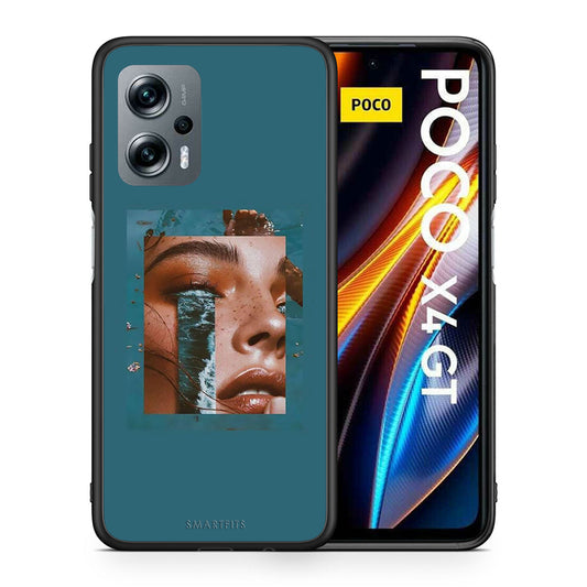 Θήκη Xiaomi Poco X4 GT Cry An Ocean από τη Smartfits με σχέδιο στο πίσω μέρος και μαύρο περίβλημα | Xiaomi Poco X4 GT Cry An Ocean case with colorful back and black bezels
