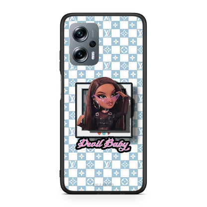 Xiaomi Poco X4 GT Devil Baby Θήκη Αγίου Βαλεντίνου από τη Smartfits με σχέδιο στο πίσω μέρος και μαύρο περίβλημα | Smartphone case with colorful back and black bezels by Smartfits