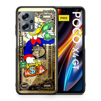 Thumbnail for Θήκη Xiaomi Poco X4 GT Duck Money από τη Smartfits με σχέδιο στο πίσω μέρος και μαύρο περίβλημα | Xiaomi Poco X4 GT Duck Money case with colorful back and black bezels
