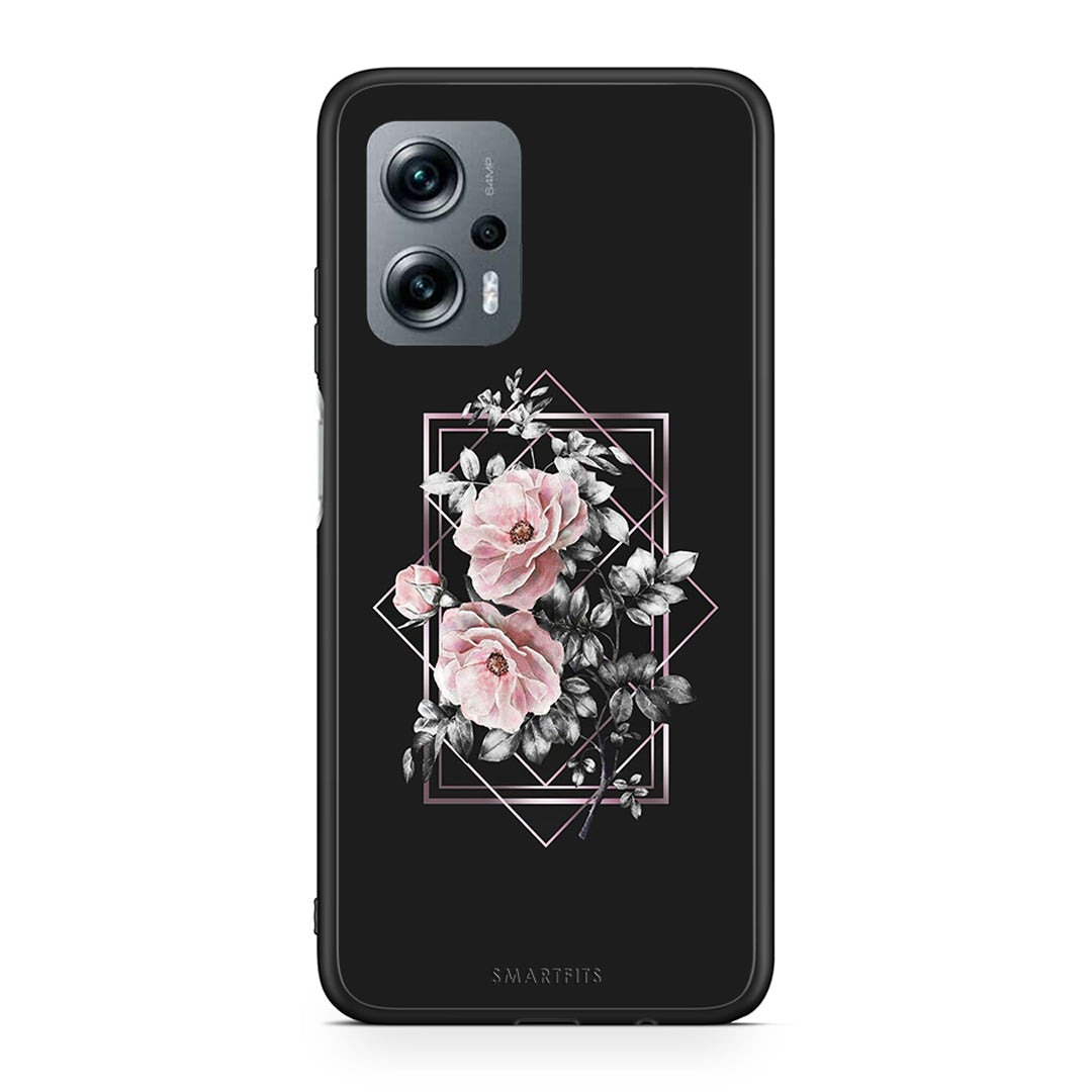 4 - Xiaomi Poco X4 GT Frame Flower case, cover, bumper