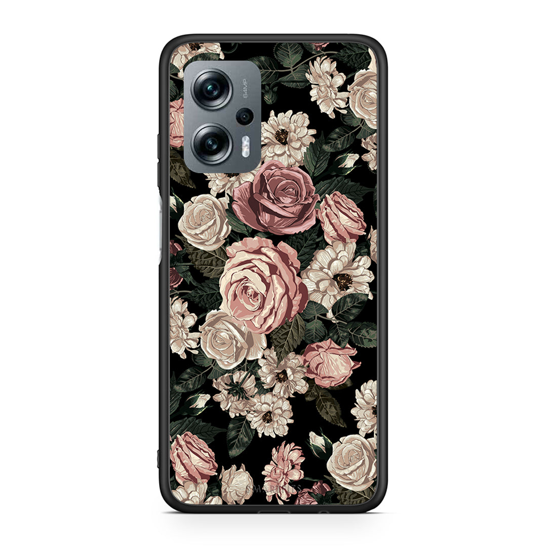 4 - Xiaomi Poco X4 GT Wild Roses Flower case, cover, bumper