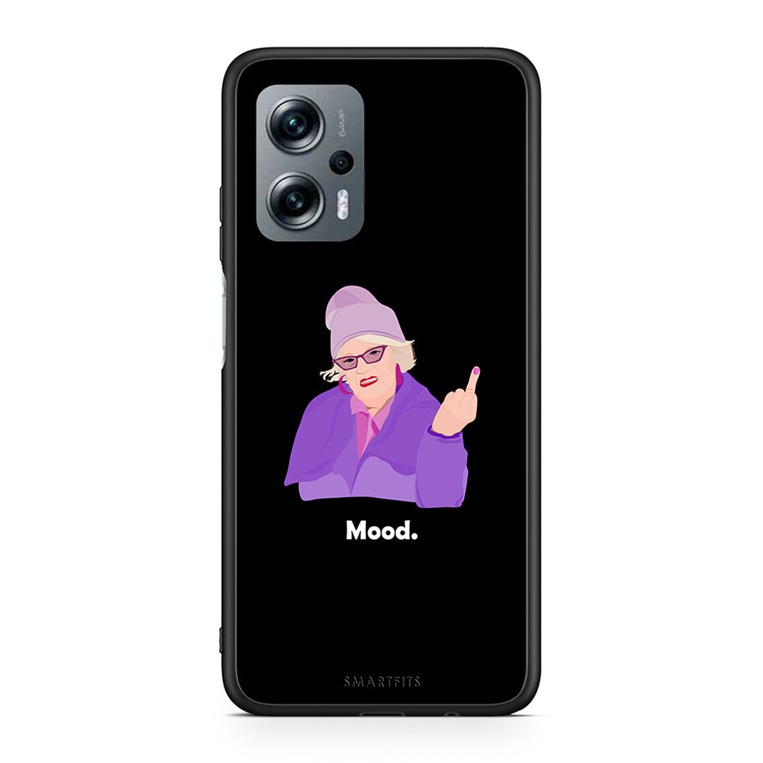 Xiaomi Poco X4 GT Grandma Mood Black θήκη από τη Smartfits με σχέδιο στο πίσω μέρος και μαύρο περίβλημα | Smartphone case with colorful back and black bezels by Smartfits