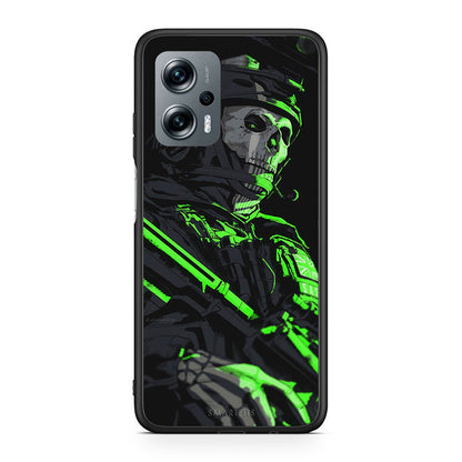 Xiaomi Poco X4 GT Green Soldier Θήκη Αγίου Βαλεντίνου από τη Smartfits με σχέδιο στο πίσω μέρος και μαύρο περίβλημα | Smartphone case with colorful back and black bezels by Smartfits