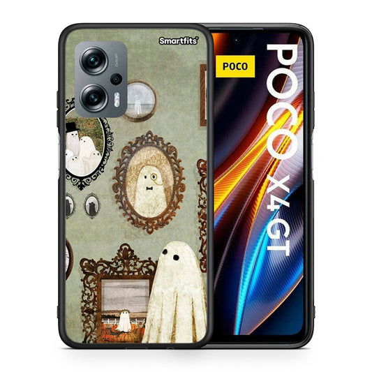Θήκη Xiaomi Poco X4 GT Halloween Ghost Season από τη Smartfits με σχέδιο στο πίσω μέρος και μαύρο περίβλημα | Xiaomi Poco X4 GT Halloween Ghost Season case with colorful back and black bezels