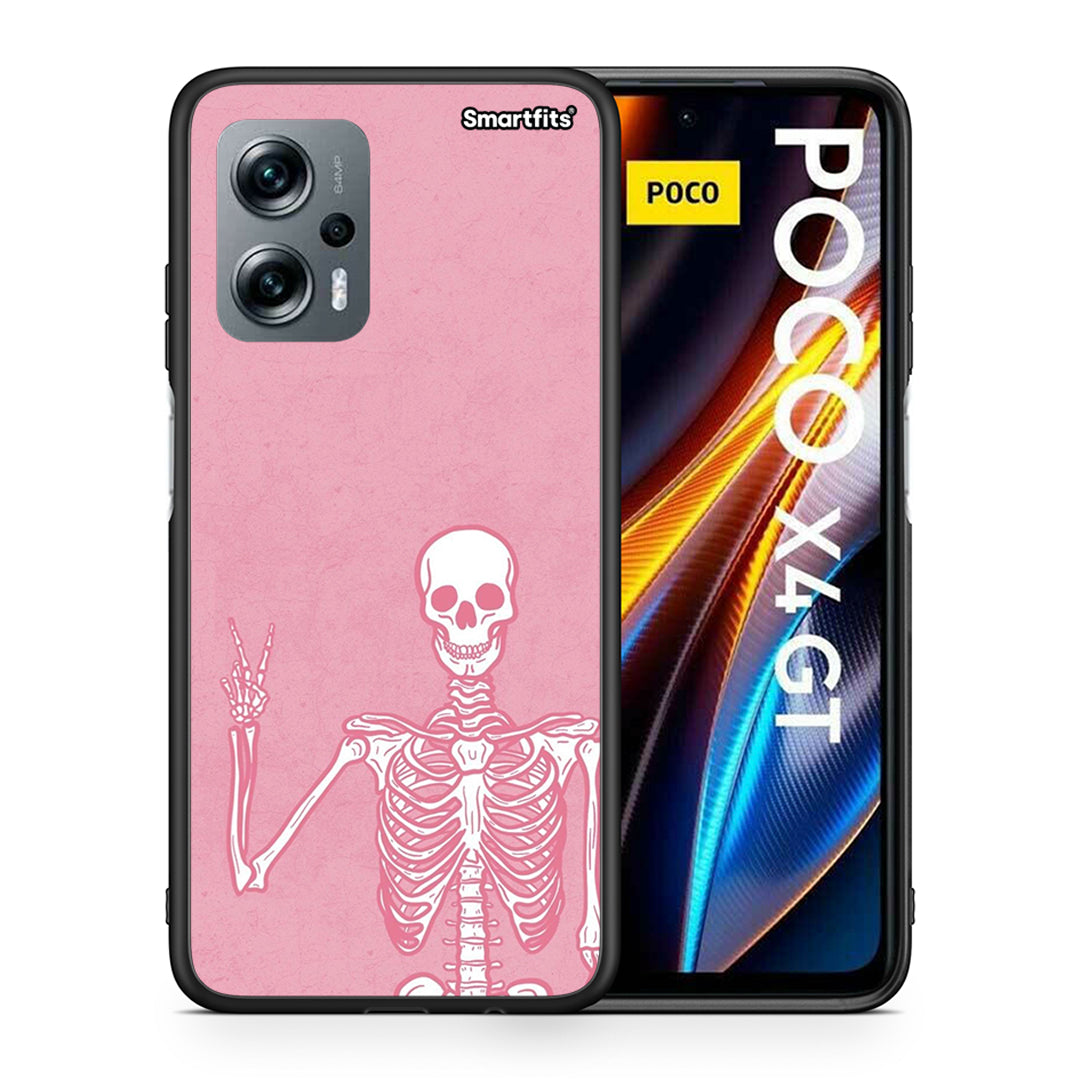 Θήκη Xiaomi Poco X4 GT Halloween Motivation από τη Smartfits με σχέδιο στο πίσω μέρος και μαύρο περίβλημα | Xiaomi Poco X4 GT Halloween Motivation case with colorful back and black bezels