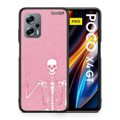 Θήκη Xiaomi Poco X4 GT Halloween Motivation από τη Smartfits με σχέδιο στο πίσω μέρος και μαύρο περίβλημα | Xiaomi Poco X4 GT Halloween Motivation case with colorful back and black bezels