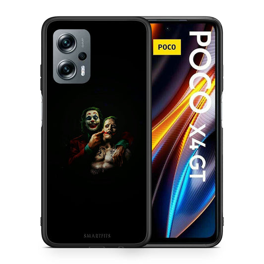 Θήκη Xiaomi Poco X4 GT Clown Hero από τη Smartfits με σχέδιο στο πίσω μέρος και μαύρο περίβλημα | Xiaomi Poco X4 GT Clown Hero case with colorful back and black bezels