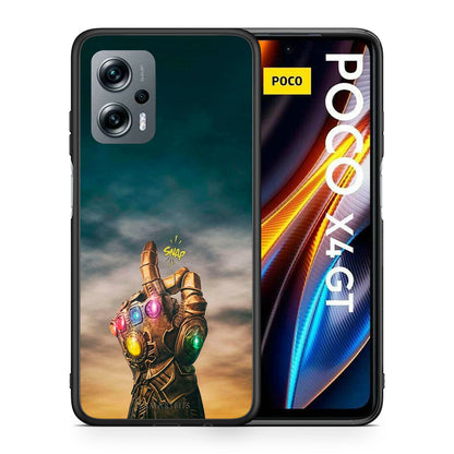Θήκη Xiaomi Poco X4 GT Infinity Snap από τη Smartfits με σχέδιο στο πίσω μέρος και μαύρο περίβλημα | Xiaomi Poco X4 GT Infinity Snap case with colorful back and black bezels