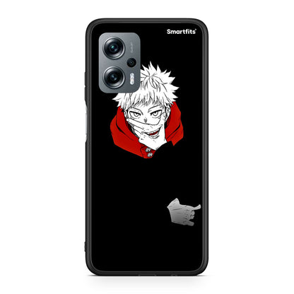 Xiaomi Poco X4 GT Itadori Anime θήκη από τη Smartfits με σχέδιο στο πίσω μέρος και μαύρο περίβλημα | Smartphone case with colorful back and black bezels by Smartfits