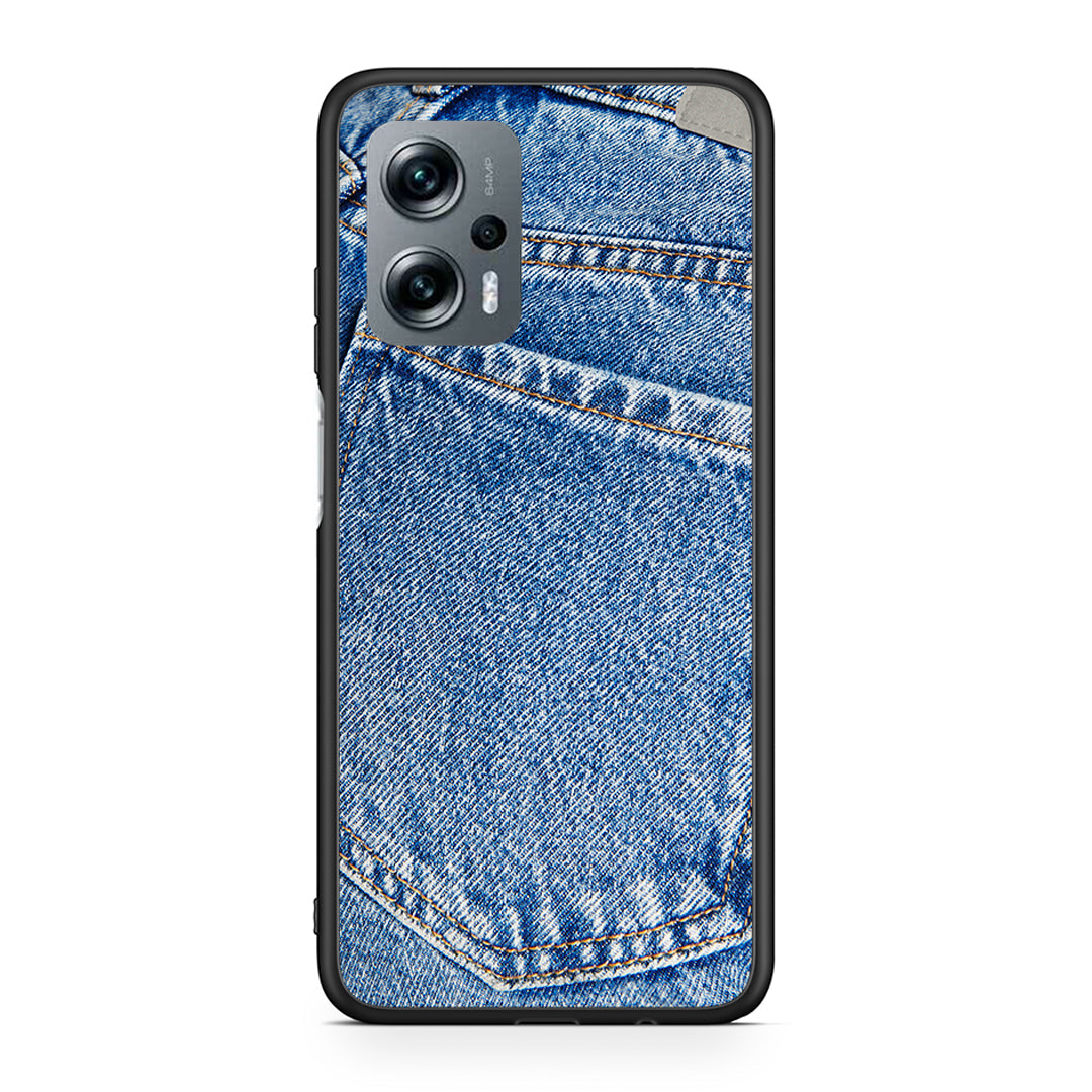 Xiaomi Poco X4 GT Jeans Pocket θήκη από τη Smartfits με σχέδιο στο πίσω μέρος και μαύρο περίβλημα | Smartphone case with colorful back and black bezels by Smartfits