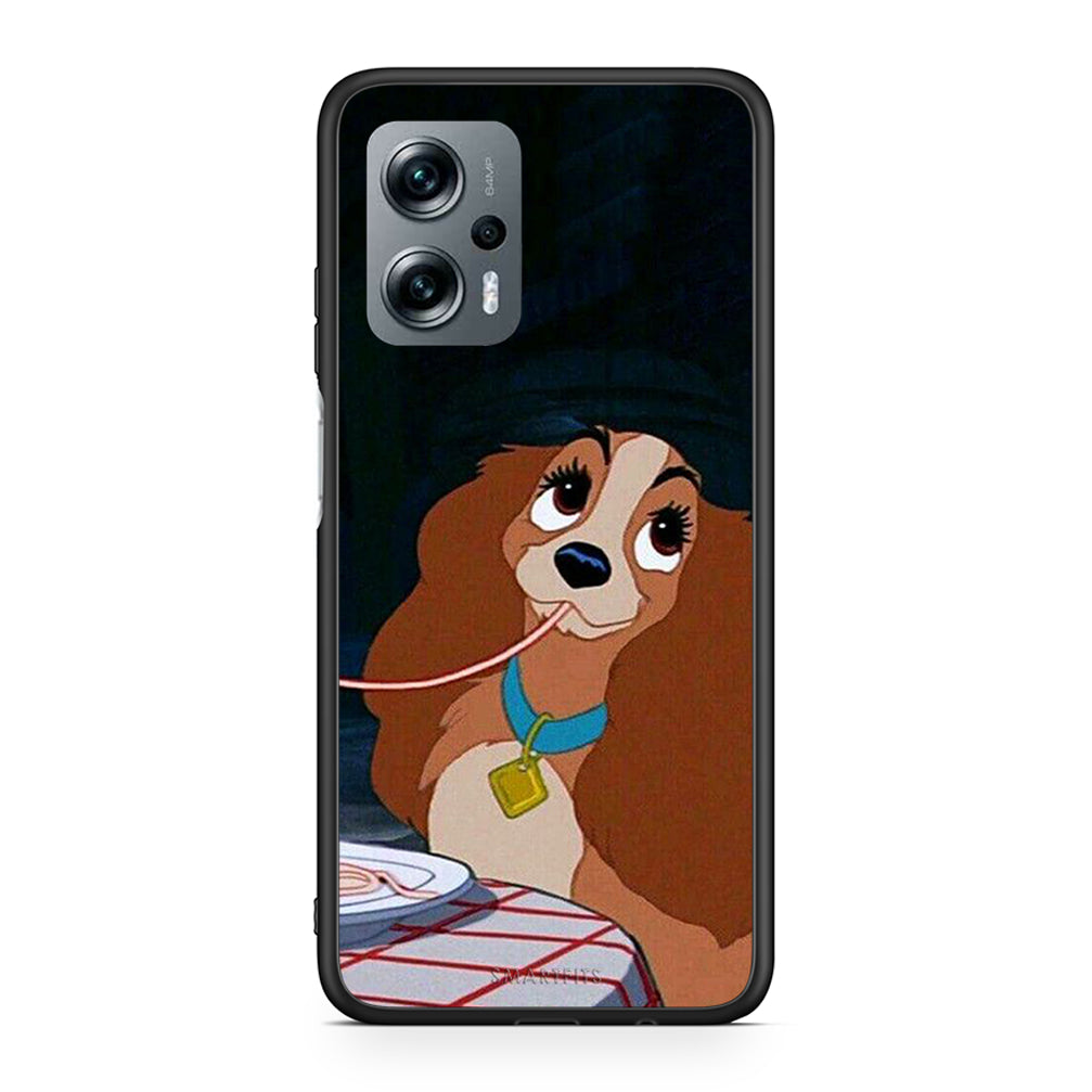 Xiaomi Poco X4 GT Lady And Tramp 2 Θήκη Αγίου Βαλεντίνου από τη Smartfits με σχέδιο στο πίσω μέρος και μαύρο περίβλημα | Smartphone case with colorful back and black bezels by Smartfits