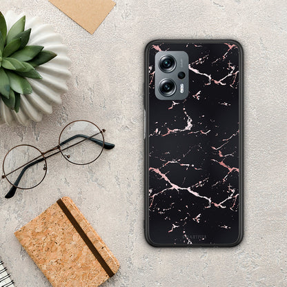 Marble Black Rosegold - Xiaomi Poco X4 GT θήκη