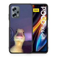 Thumbnail for Θήκη Xiaomi Poco X4 GT Meme Duck από τη Smartfits με σχέδιο στο πίσω μέρος και μαύρο περίβλημα | Xiaomi Poco X4 GT Meme Duck case with colorful back and black bezels