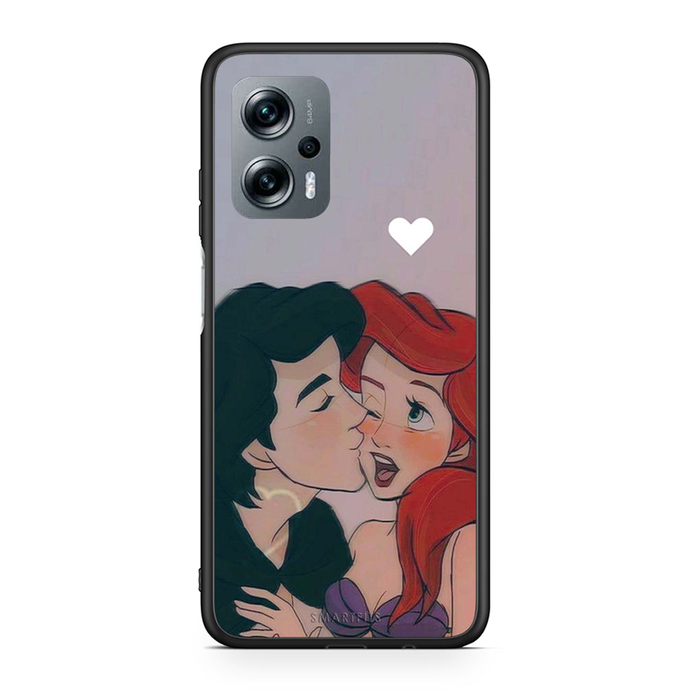 Xiaomi Poco X4 GT Mermaid Love Θήκη Αγίου Βαλεντίνου από τη Smartfits με σχέδιο στο πίσω μέρος και μαύρο περίβλημα | Smartphone case with colorful back and black bezels by Smartfits